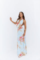 Maxikleid „Slow Dancing Halter“ in Blau