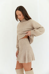 Seasonal Style Knit Sweater Camel