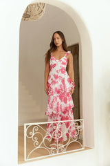 Ocean Mist Midikleid Rosa