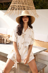 Sehr heißer Romper Beige