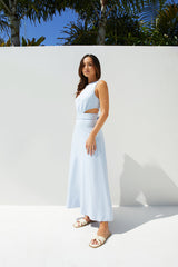 Maxikleid Coastal Glow Blau