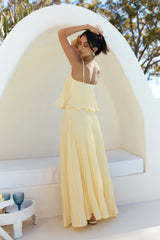 Basking Sunshine Crop Top Gelb