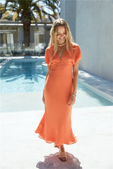Growing Garden Maxikleid Orange