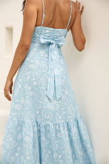 Bright Skies Maxikleid Blau