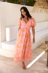 Maxikleid "Best Wishes" Pink