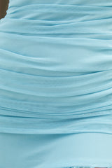 Kiss Me Under The Sea Mesh Maxikleid Blau