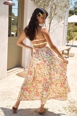 Field Wanderer Strapless Maxi Dress Yellow