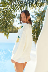 Limonaden-Spritz-Cardigan Gelb