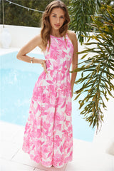 Maybe Another Life Maxi Dress Pink