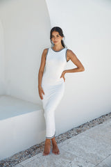 SNDYS Ellery Maxikleid Weiß