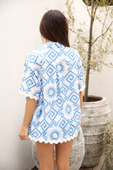 Santorini Dachhemd Blau