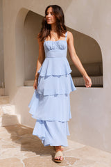 Engelstrompete Maxikleid Blau