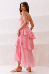 Love Locket Maxikleid Pink