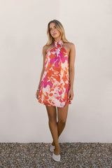 Garden Girl Moment Neckholder Minikleid Rosa