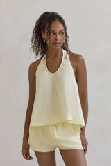 Evelyn Neckholder-Top Gelb