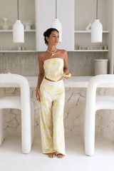 Radiant Romances Satin-Set Gelb