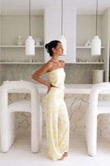 Radiant Romances Satin-Set Gelb