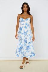 Violet Skies Midikleid Blau