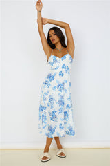 Violet Skies Midikleid Blau