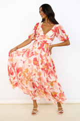 Verführerisches Soul Maxikleid Pink