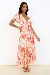 Verführerisches Soul Maxikleid Pink