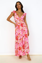Partykleid Maxi Pink
