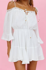 Floating Above Romper White