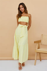 Evolving Heart Crop Top Yellow