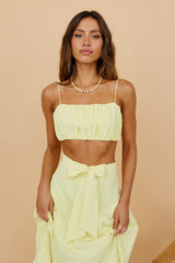 Evolving Heart Crop Top Yellow