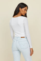 Vice Versa Crop Top Weiß