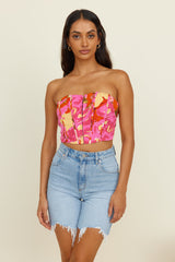 Crop Top Glowing Sun Pink