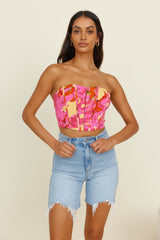 Crop Top Glowing Sun Pink