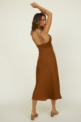 Awakenings Maxikleid Braun