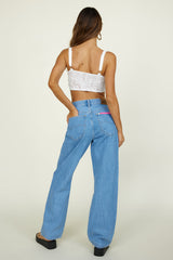 Move With Grace Crop Top Weiß