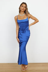 Lucky Moments Maxi-Kleid Blau
