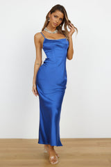 Lucky Moments Maxi-Kleid Blau