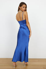 Lucky Moments Maxi-Kleid Blau