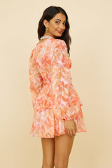 Moment, in dem ich wusste, Kleid orange