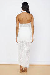 New Beginnings Lace Maxi Dress White