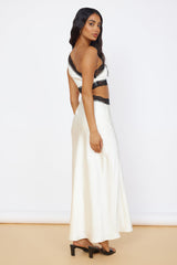 Satin-Maxikleid „Limitless Love“ Champagner
