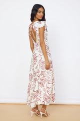 Maxikleid „Stern des Schicksals“ Weiß