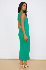 Strahlendes Glow Maxikleid Grün
