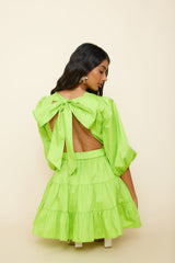 HELLO MOLLY Sweetest Treat Mini Dress Lime