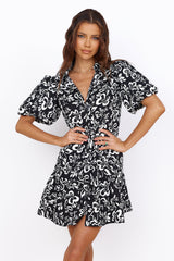 Mystic Sunrise Kleid Schwarz