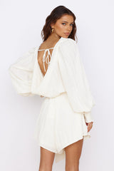 The Last Time Playsuit Creme