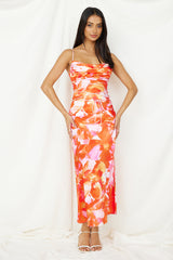Luna Magic Midikleid Orange