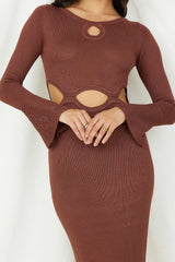 Maxikleid "The One That Got Away", Braun