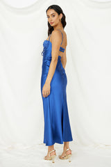 Roaming Girl Maxikleid Blau