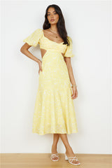 Maxikleid "Back From Florence" Gelb