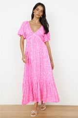 Daydreamer Maxikleid in Pink